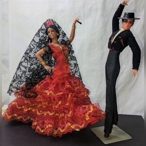 Marin Chiclana Flamenco Dancing Figures, Spain, 1960s Vintage